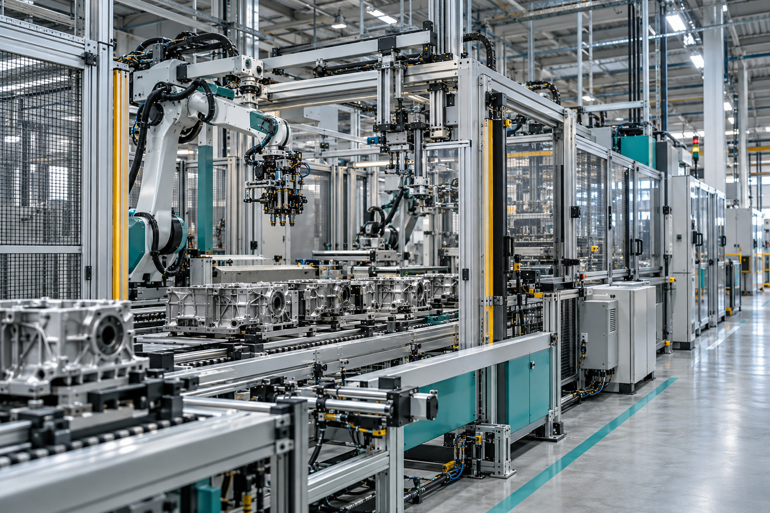 Modern automated industrial production cell