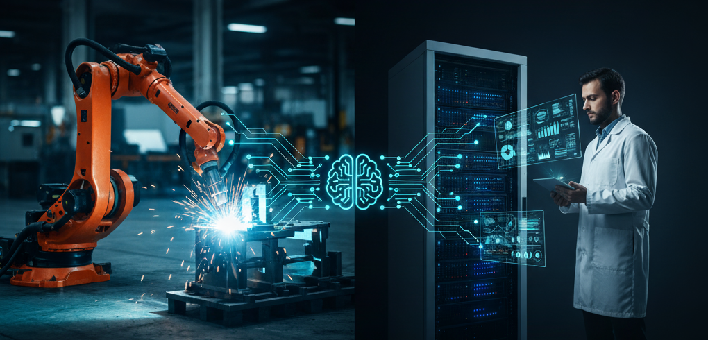 Industrial robot and connected production technology